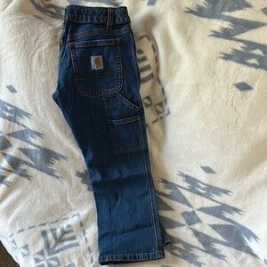 Boys Carhartt Dark Blue Relaxed Jeans